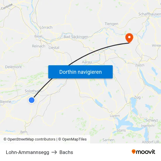 Lohn-Ammannsegg to Bachs map
