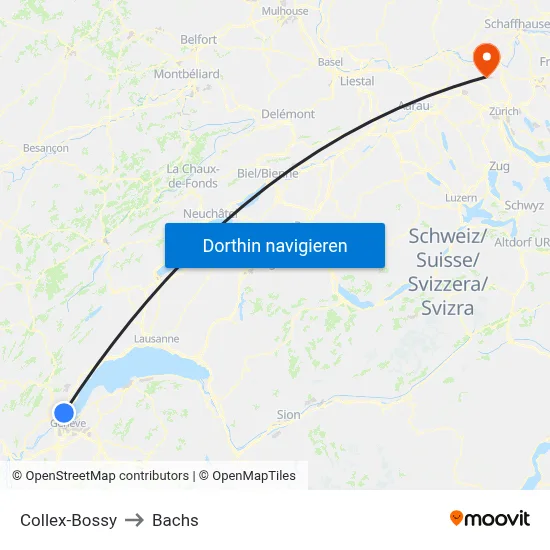 Collex-Bossy to Bachs map