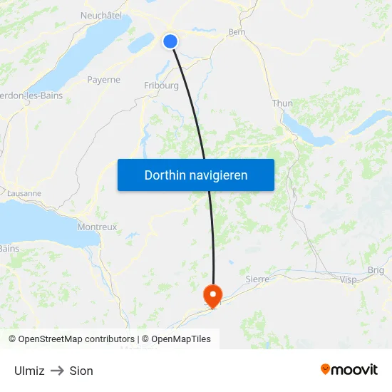 Ulmiz to Sion map