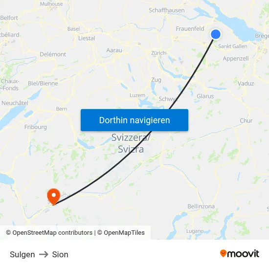 Sulgen to Sion map