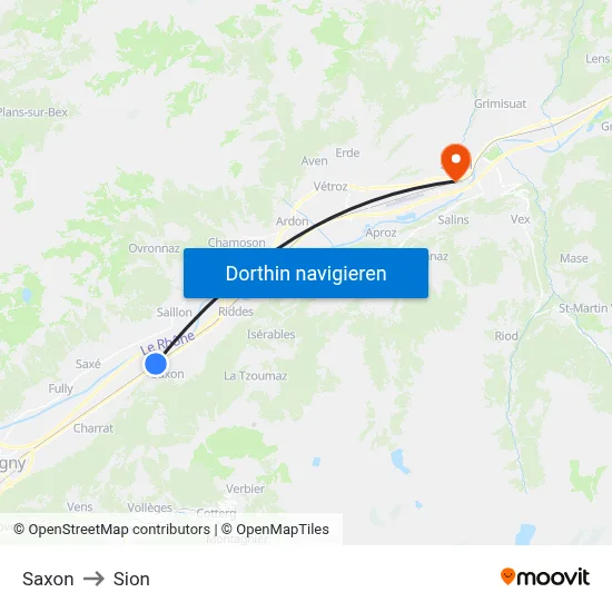 Saxon to Sion map
