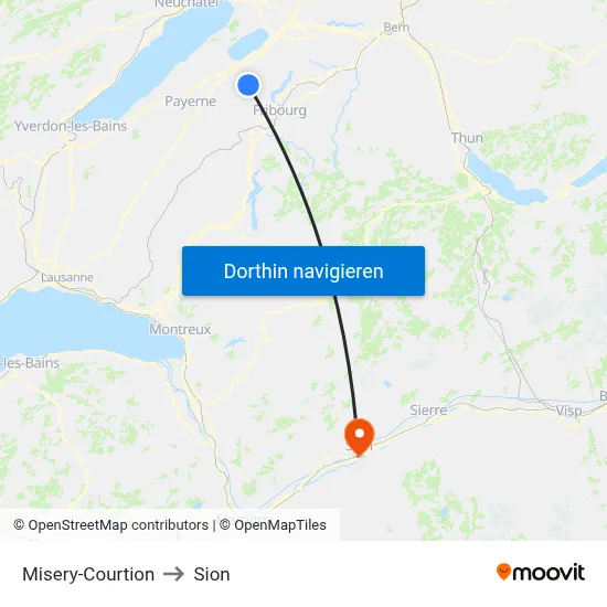 Misery-Courtion to Sion map