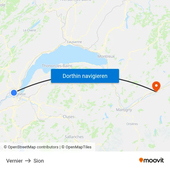 Vernier to Sion map