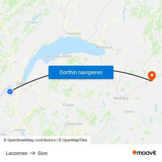 Laconnex to Sion map