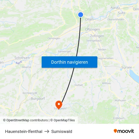 Hauenstein-Ifenthal to Sumiswald map