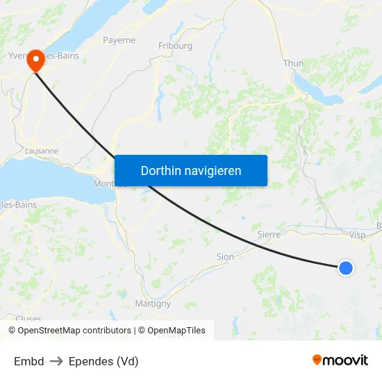 Embd to Ependes (Vd) map