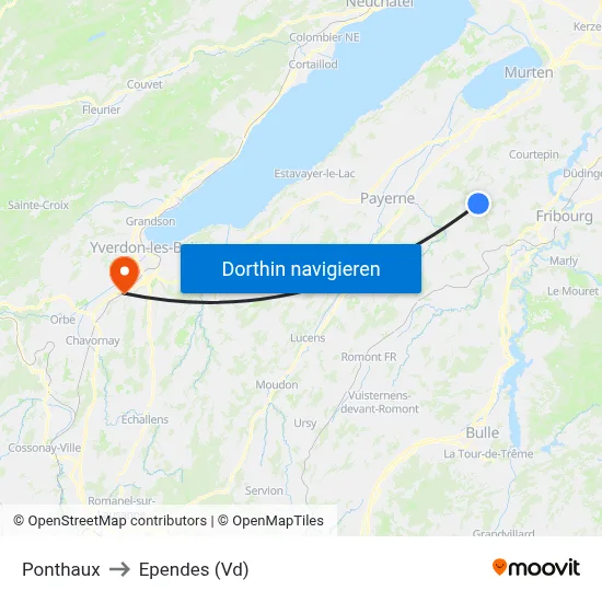 Ponthaux to Ependes (Vd) map