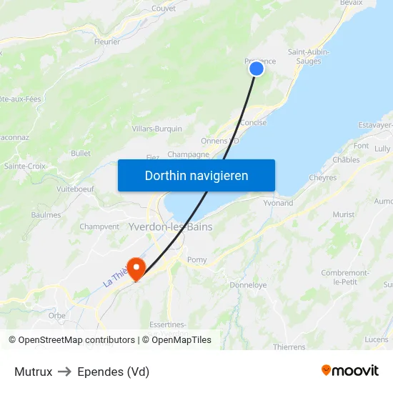 Mutrux to Ependes (Vd) map