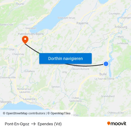 Pont-En-Ogoz to Ependes (Vd) map