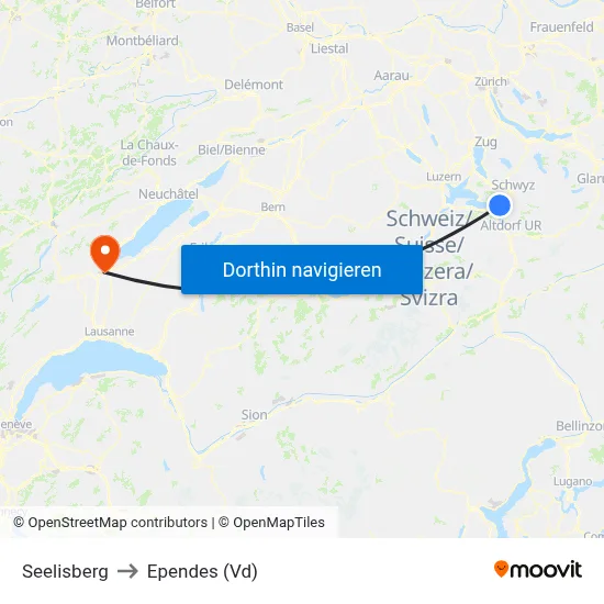Seelisberg to Ependes (Vd) map