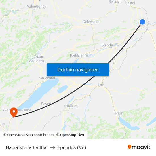 Hauenstein-Ifenthal to Ependes (Vd) map