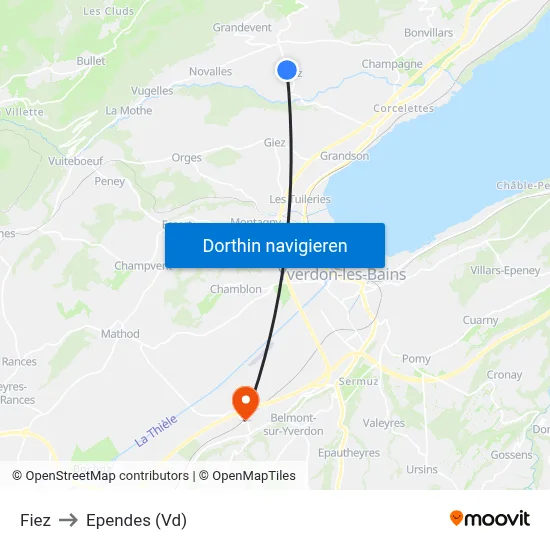 Fiez to Ependes (Vd) map