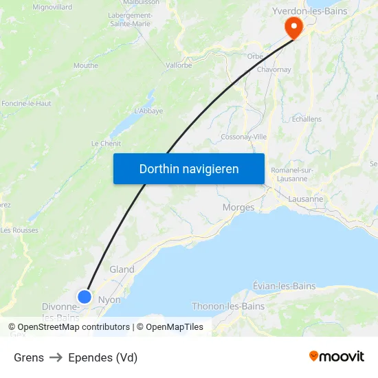 Grens to Ependes (Vd) map