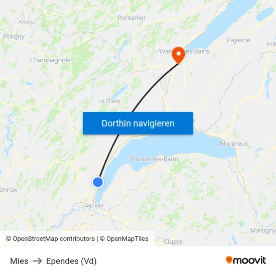 Mies to Ependes (Vd) map