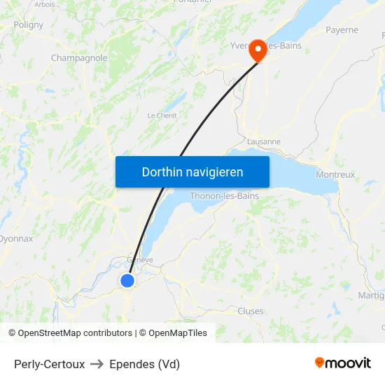 Perly-Certoux to Ependes (Vd) map