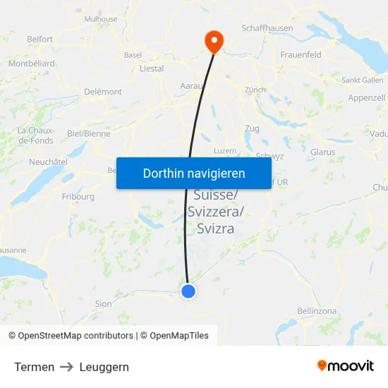 Termen to Leuggern map