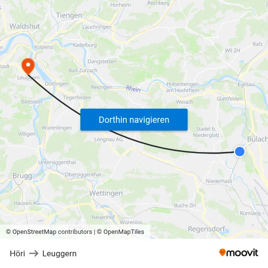 Höri to Leuggern map