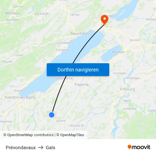 Prévondavaux to Gals map