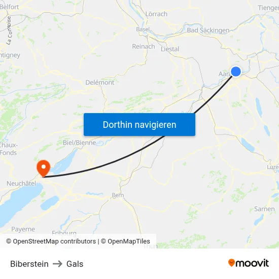 Biberstein to Gals map