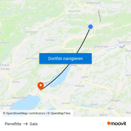 Perrefitte to Gals map