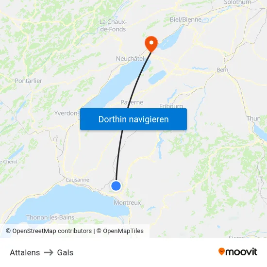 Attalens to Gals map