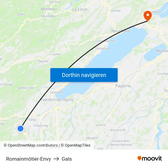 Romainmôtier-Envy to Gals map