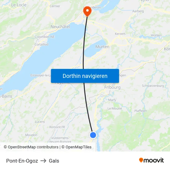 Pont-En-Ogoz to Gals map