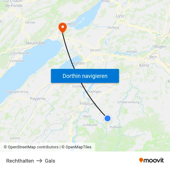 Rechthalten to Gals map