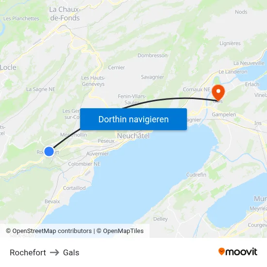 Rochefort to Gals map