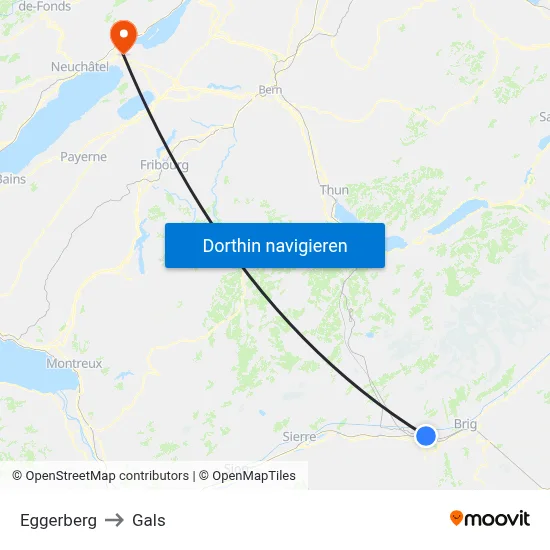 Eggerberg to Gals map