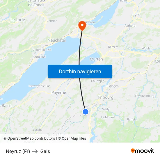 Neyruz (Fr) to Gals map