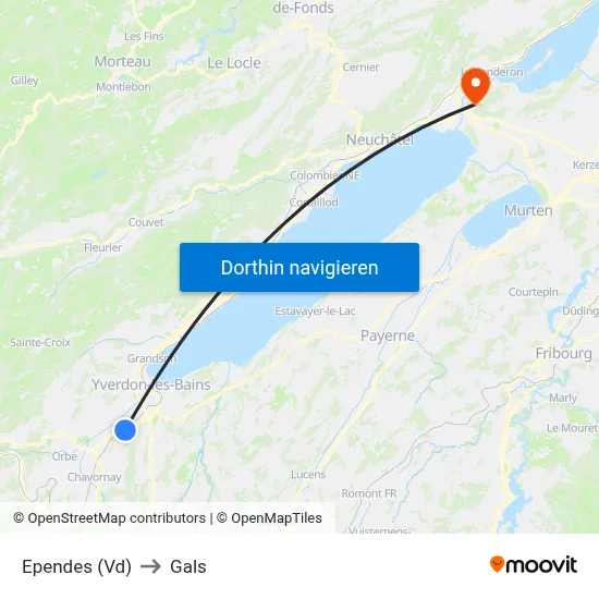 Ependes (Vd) to Gals map