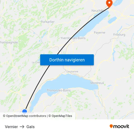 Vernier to Gals map