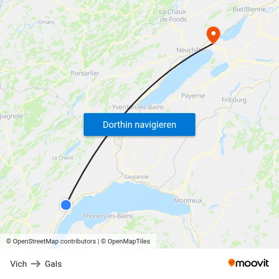 Vich to Gals map