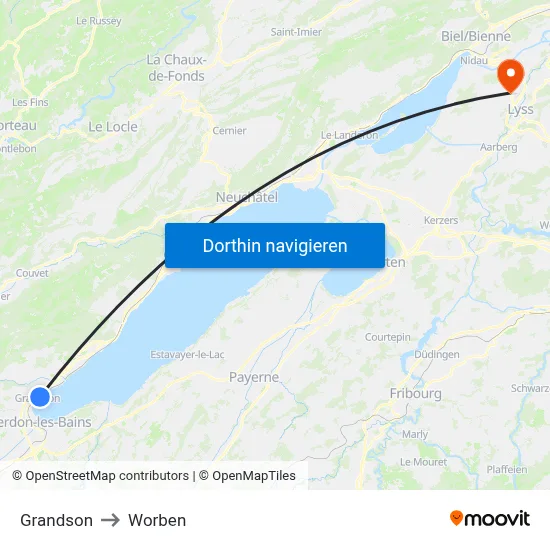 Grandson to Worben map