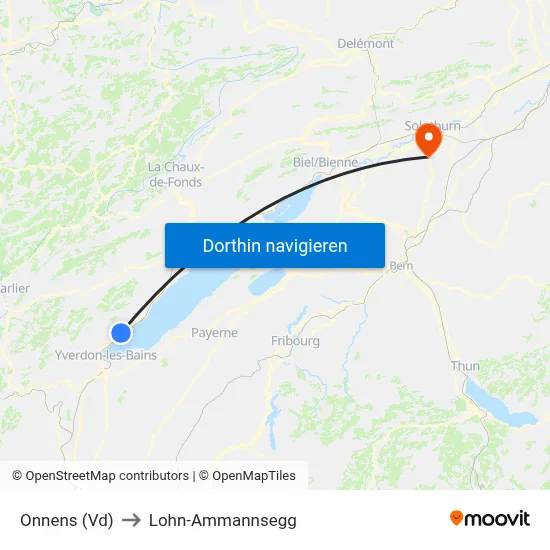 Onnens (Vd) to Lohn-Ammannsegg map