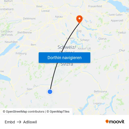Embd to Adliswil map