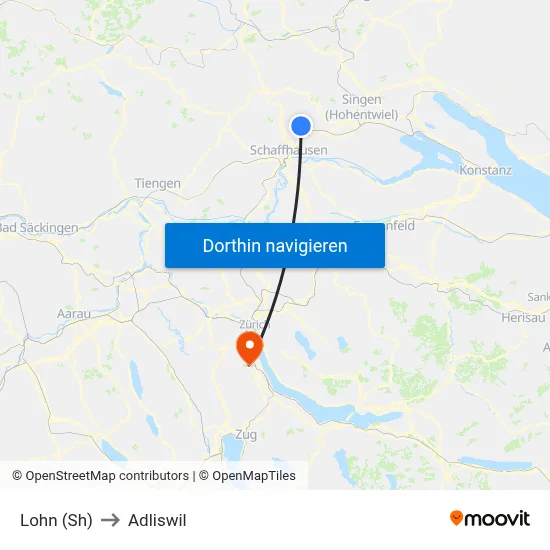 Lohn (Sh) to Adliswil map