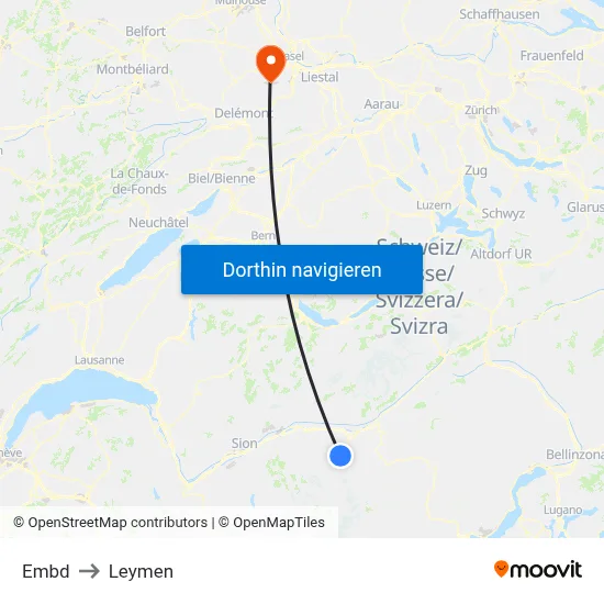 Embd to Leymen map