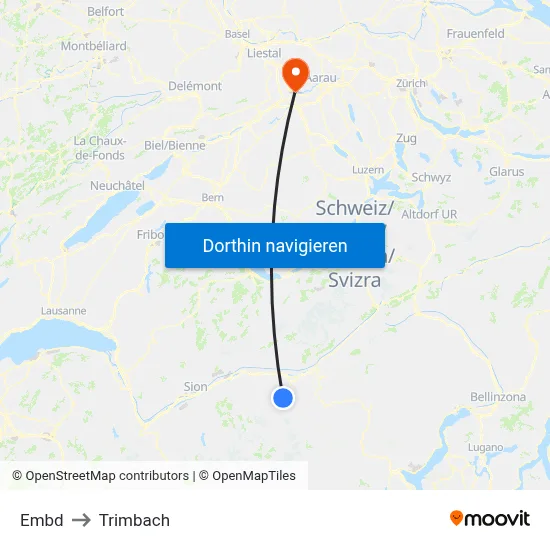 Embd to Trimbach map