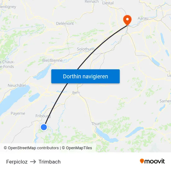 Ferpicloz to Trimbach map