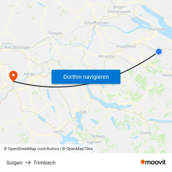 Sulgen to Trimbach map