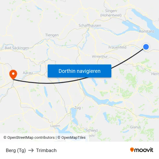 Berg (Tg) to Trimbach map
