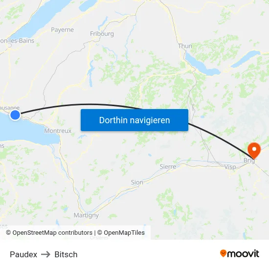 Paudex to Bitsch map
