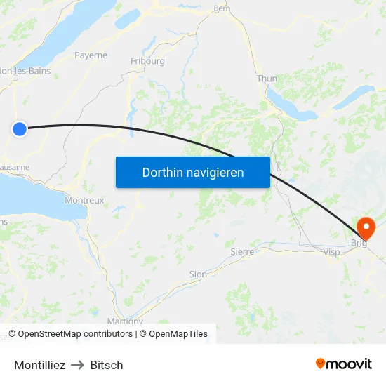 Montilliez to Bitsch map