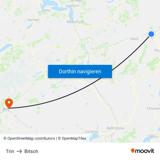 Trin to Bitsch map