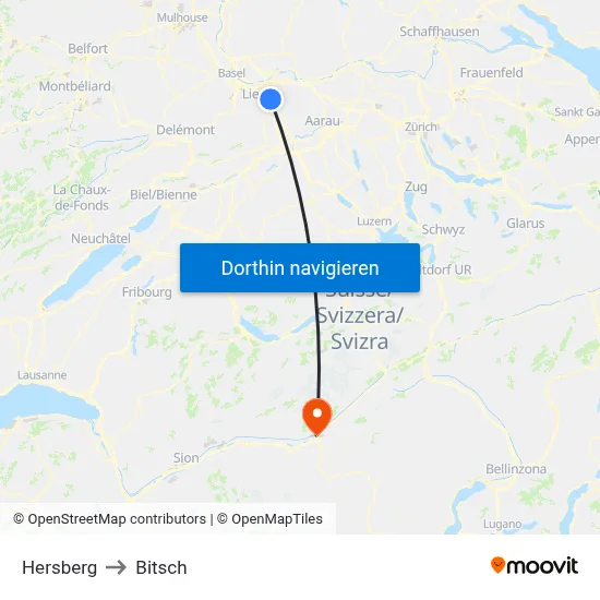 Hersberg to Bitsch map
