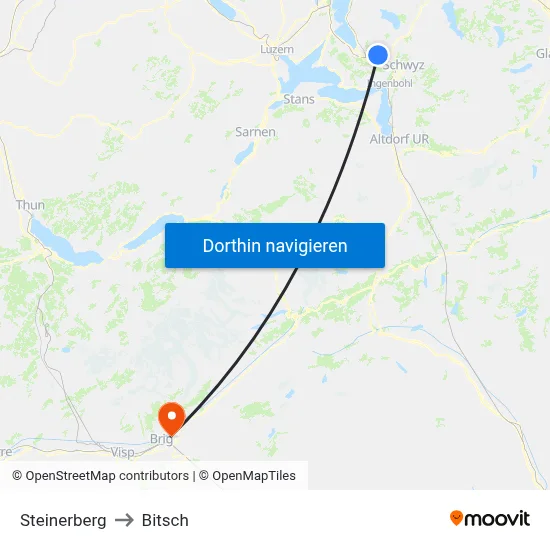 Steinerberg to Bitsch map
