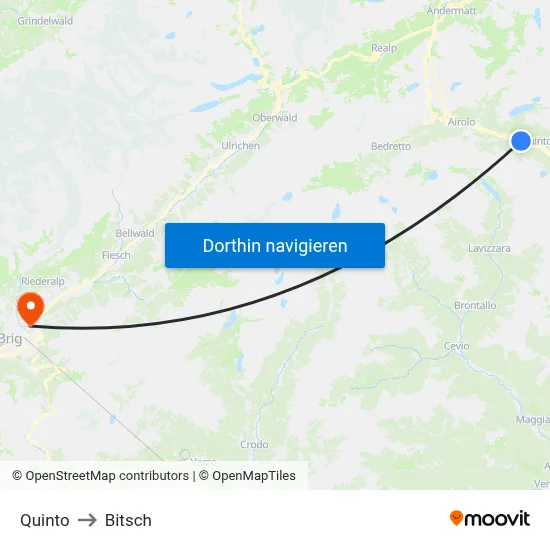 Quinto to Bitsch map