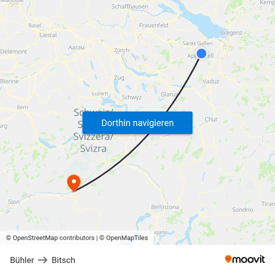 Bühler to Bitsch map